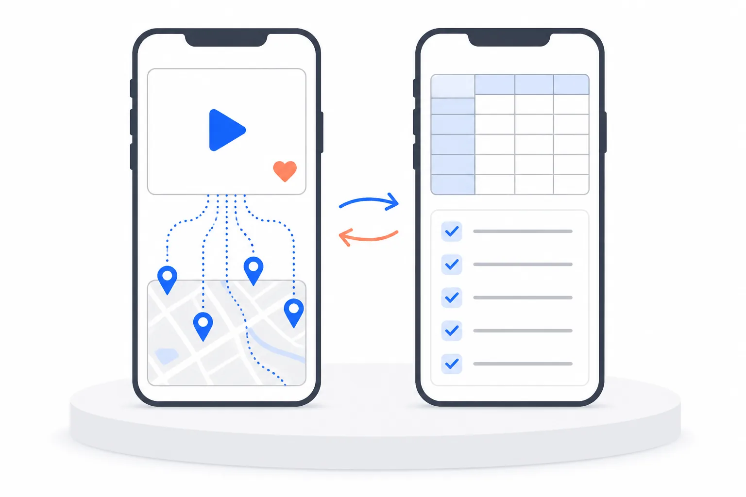 Two trip planners compared: social-video-first planning versus document-first planning